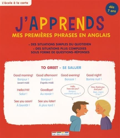 J'apprends mes premières phrases en anglais