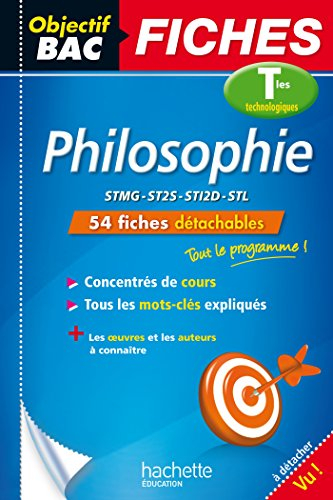 Philosophie, terminales technologiques : STMG, ST2S, STI2D, STL : 54 fiches détachables
