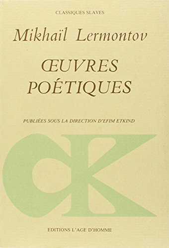 oeuvres poétiques