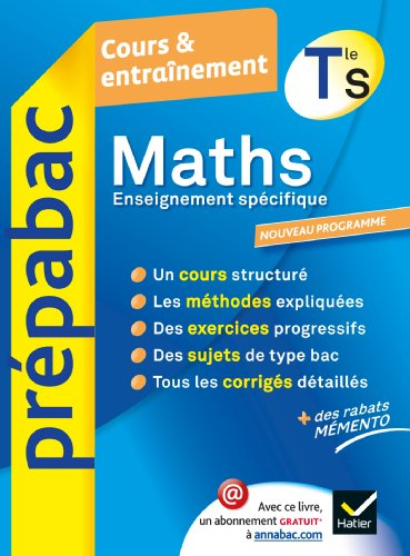 Maths Terminale S enseignement obligatoire : nouveau programme