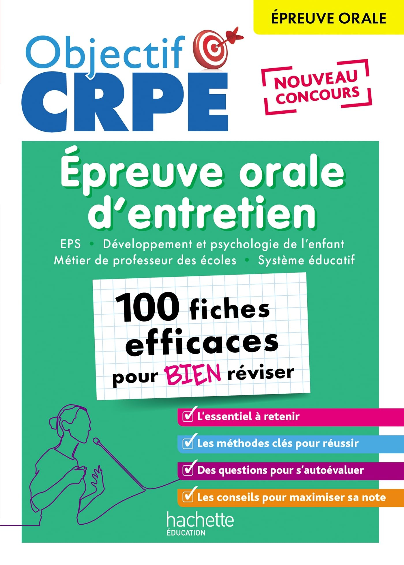 Epreuve orale d'entretien, 100 fiches efficaces pour bien réviser : EPS, développement et psychologi