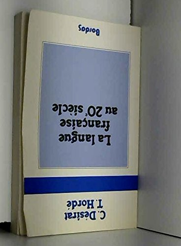la langue française au 20e siècle