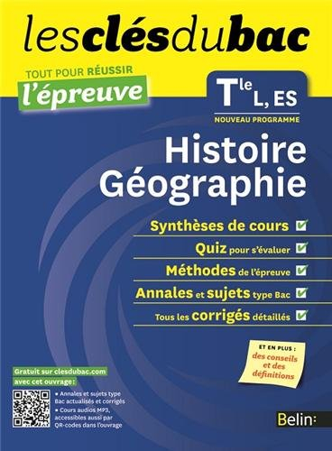 Histoire géographie terminale L, ES : nouveau programme
