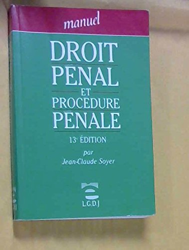 droit pénal et procédure pénale