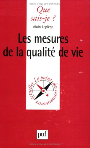 Les mesures de la qualité de vie