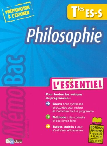 Philosophie terminales ES, E