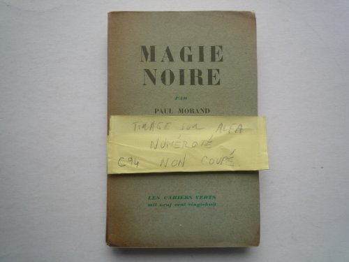 magie noire, grasset 1928