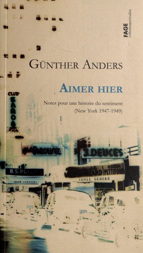Aimer hier : notes pour une histoire du sentiment