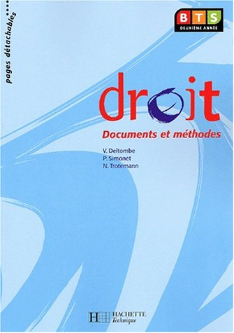 droit, bts 2e année : livre de l'élève