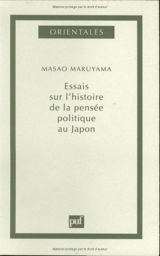 Essai sur l'histoire de la pensée politique au Japon