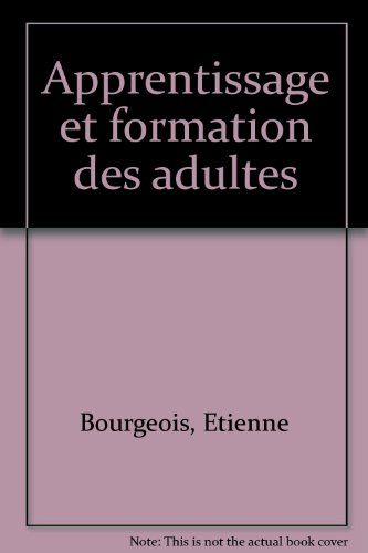 apprentissage et formation des adultes