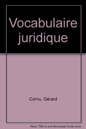 vocabulaire juridique