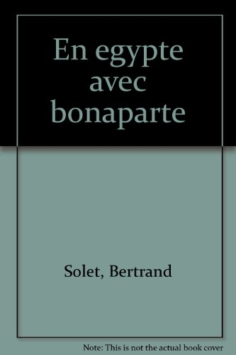 en egypte avec bonaparte