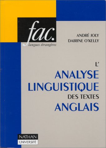 l'analyse linguistique des textes anglais