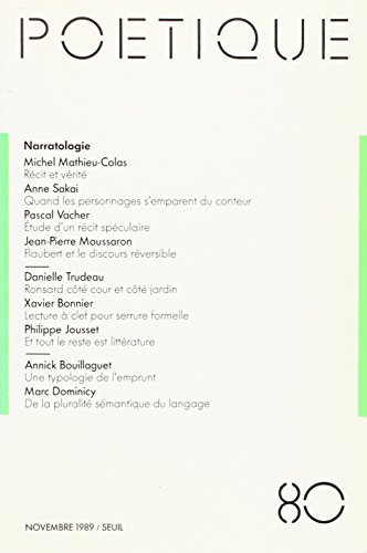 Poétique, numéro 80