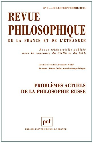Revue philosophique, n° 3 (2014). Problèmes actuels de la philosophie russe