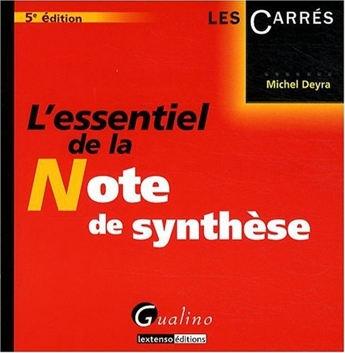 L'essentiel de la note de synthèse