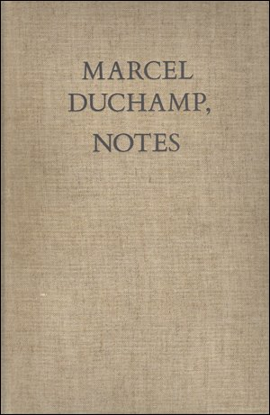 Marcel Duchamp : notes inédites