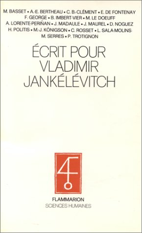 Écrit pour vladimir jankélévitch