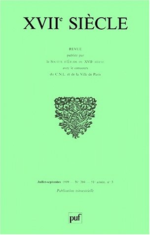xviie siècle, numéro 204, 1999