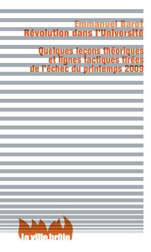 Révolution dans l'université : quelques leçons théoriques et lignes tactiques tirées de l'échec du p