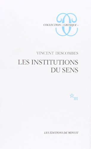 Les institutions du sens