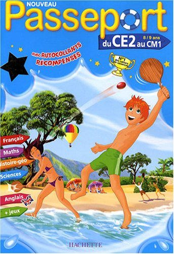 Passeport du CE2 au CM1, 8-9 ans : avec autocollants récompenses