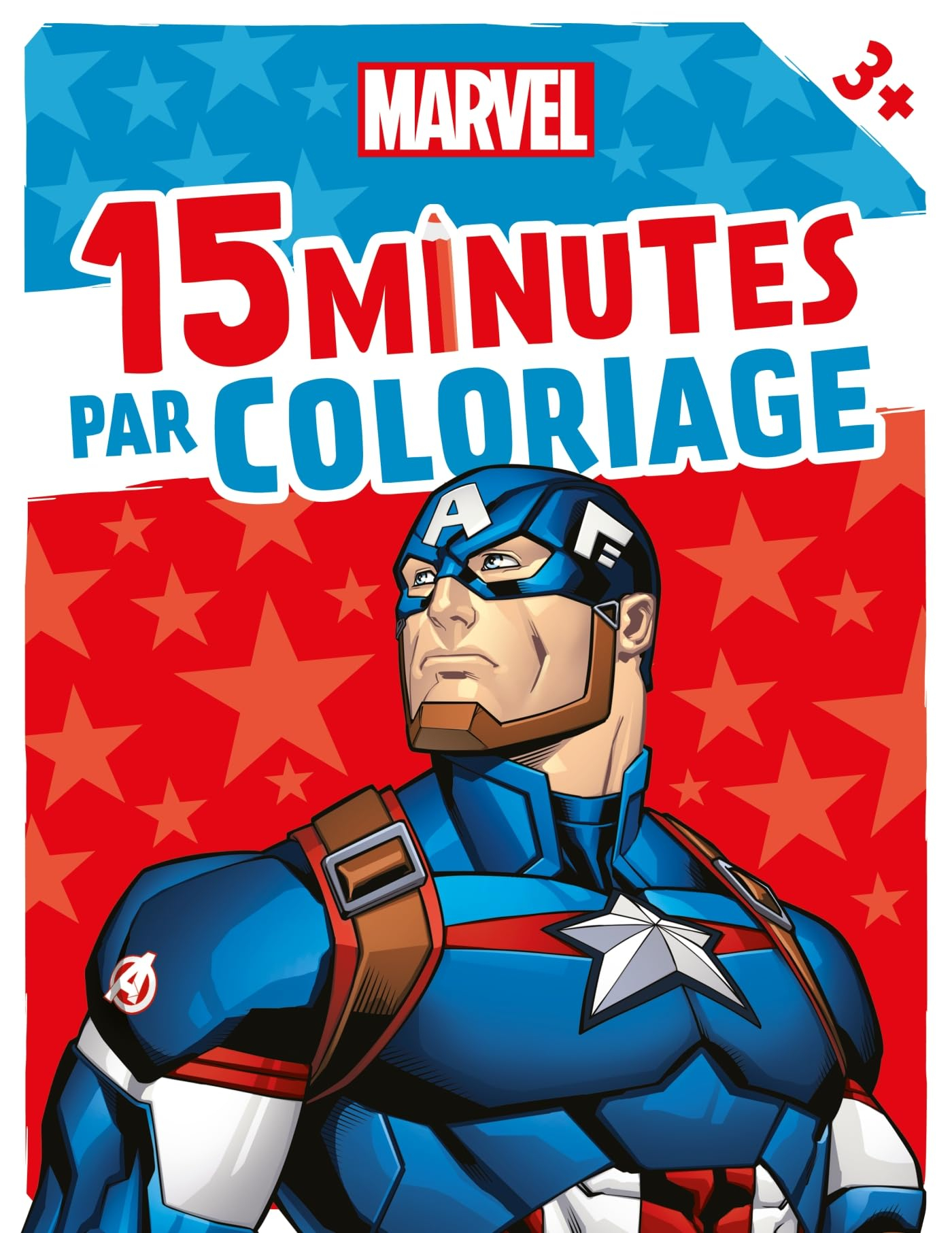 CAPTAIN AMERICA : 15 Minutes par Coloriage (dès 3 ans) : MARVEL