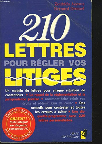 210 lettres pour regler vos litiges
