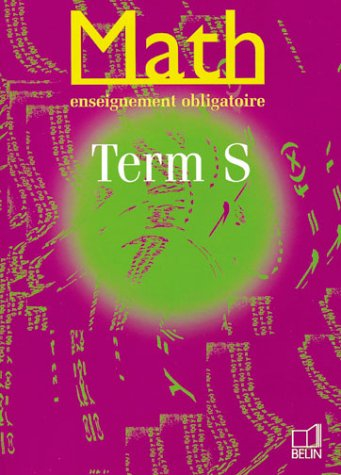 Math, terminale S, enseignement obligatoire
