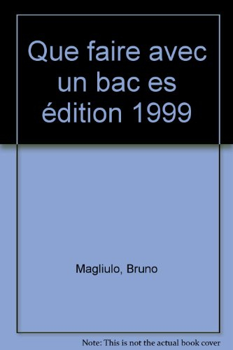 que faire avec un bac es