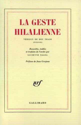 La Geste hilalienne : version de Bou Thadi