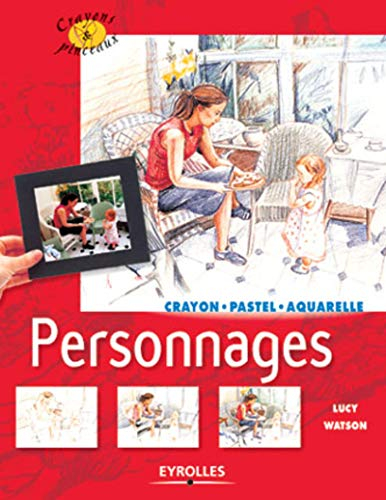 Personnages : crayon, partel, aquarelle