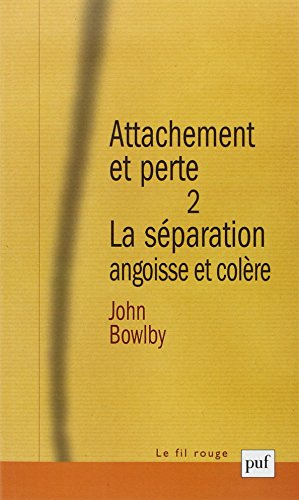 Attachement et perte. Vol. 2. La séparation : angoisse et colère