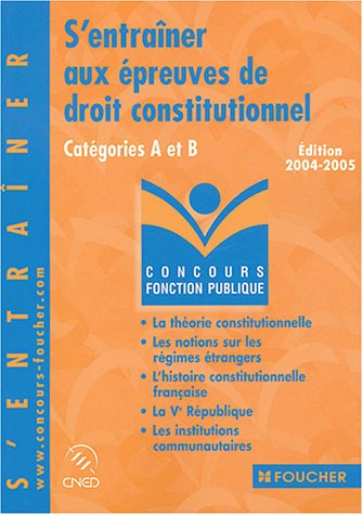 s'entraîner aux épreuves de droit constitutionnel : catégories a et b