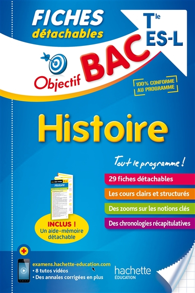 Histoire terminale ES-L : 29 fiches détachables