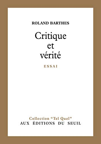 Critique et vérité