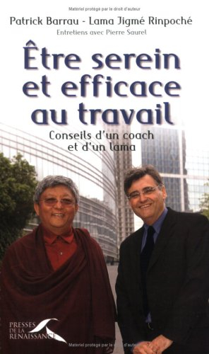 Être serein et efficace au travail : conseils d'un coach et d'un lama : entretiens avec Pierre Saure