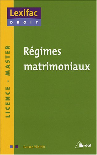 Régimes matrimoniaux : licence, master