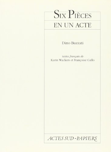 Six pièces en un acte