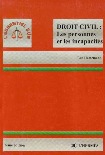 droit civil : les personnes et les incapacités