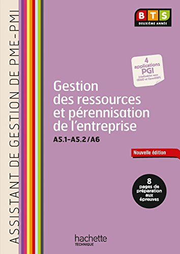 Gestion des ressources et pérennisation de l'entreprise, A5.1-A5.2, A6 : assistant de gestion de PME