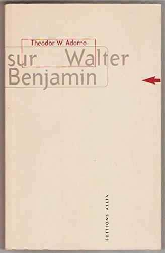 Sur Walter Benjamin