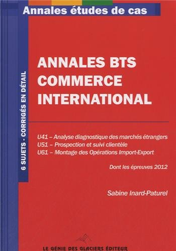 Annales BTS commerce international