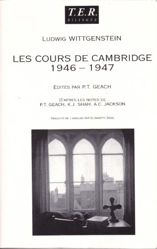 Cours sur la philosophie de la psychologie : Cambridge 1946-1947