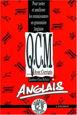 QCM de grammaire anglaise