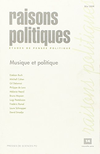 Raisons politiques, n° 14. Musique et politique