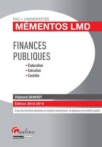 Finances publiques : élaboration, exécution, contrôle