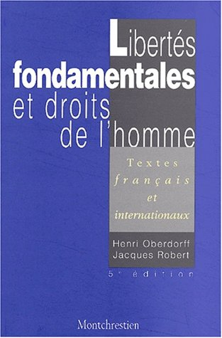 libertés fondamentales et droits homme, 5e éd.