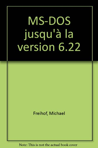 MS-Dos jusqu'à la version 6.22